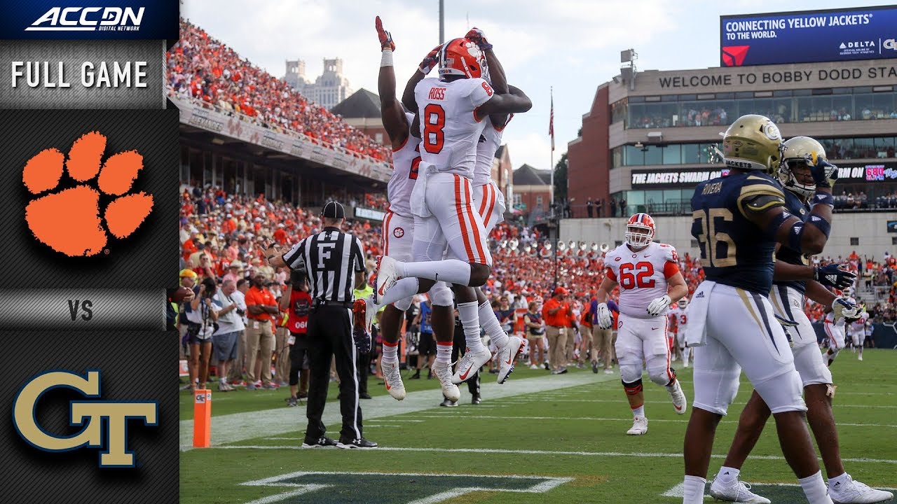 Clemson vs Georgia Tech Full Game | 2018 College Football