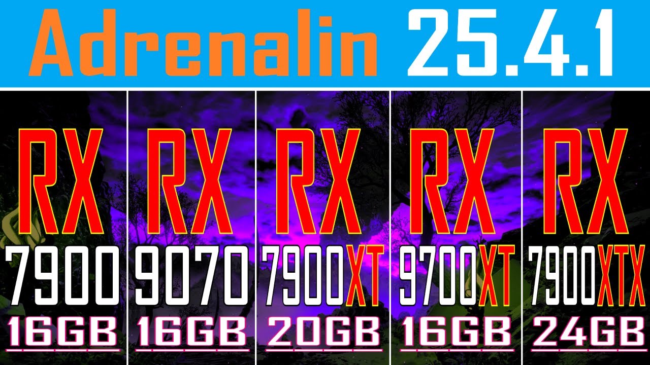 RX 7900 vs RX 9070 vs RX 7900XT vs RX 9070XT vs RX 7900XTX || NEW DRIVER ||