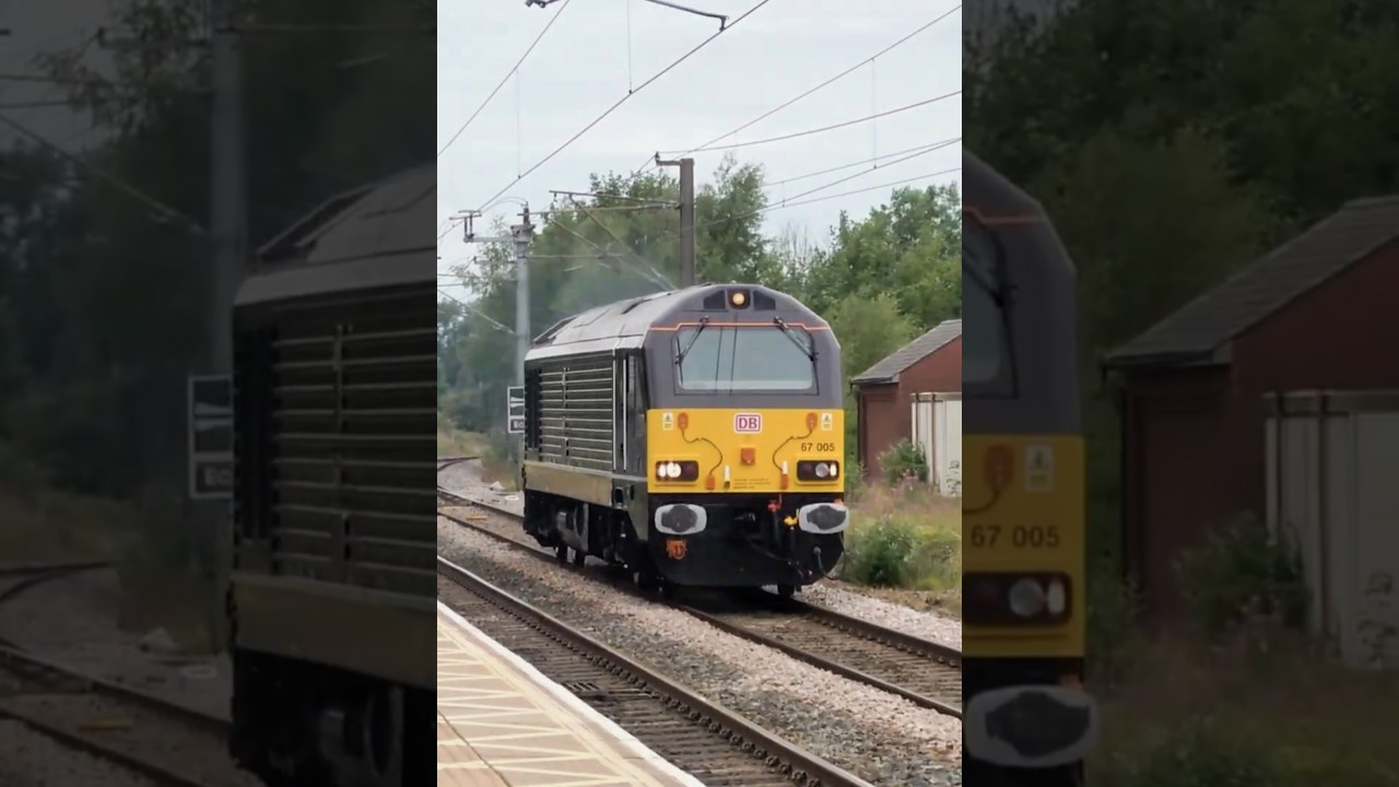 DB Cargo's Royal Class 67 - Speeds Through Northallerton Station With A Late Ilkley Tone 