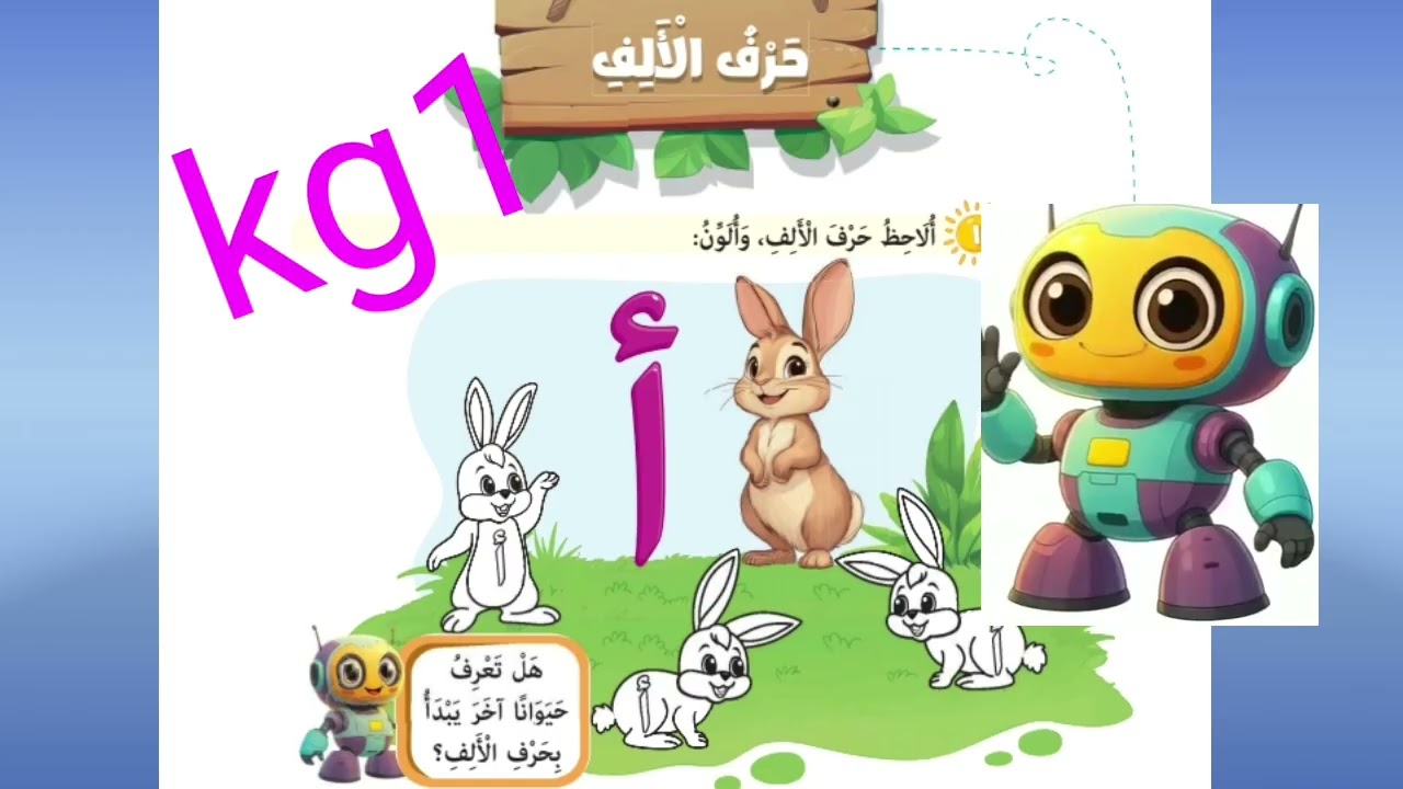 حرف الألف|أ| تعليم الحروف العربية للأطفال|Teaching Arabic letters to children ريهام # إمبابى |kg1 كى