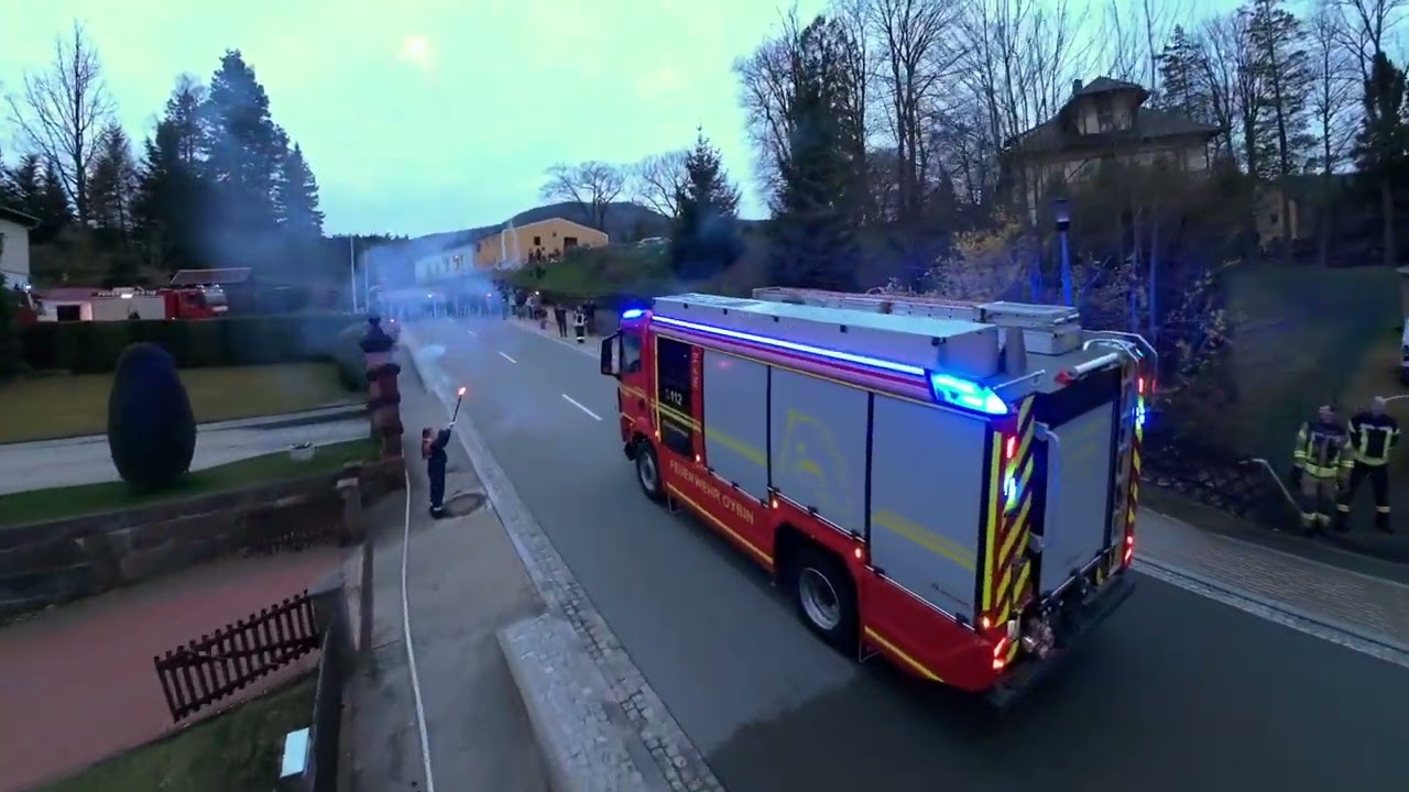 [Rosenbauer AT3 | MAN TGM 13.320 4x4] Ankunft des HLF 10 der Feuerwehr Oybin im Zittauer Gebirge