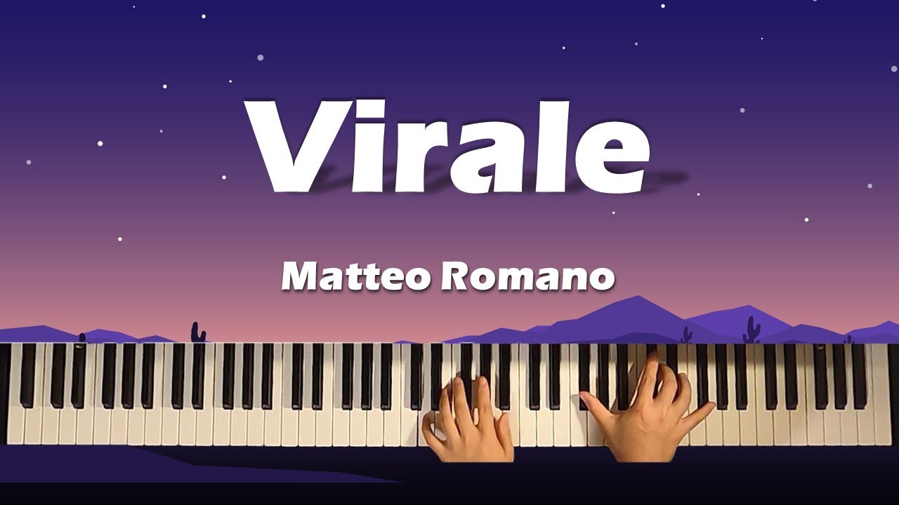 Matteo Romano - Virale (piano cover) Sanremo 2022