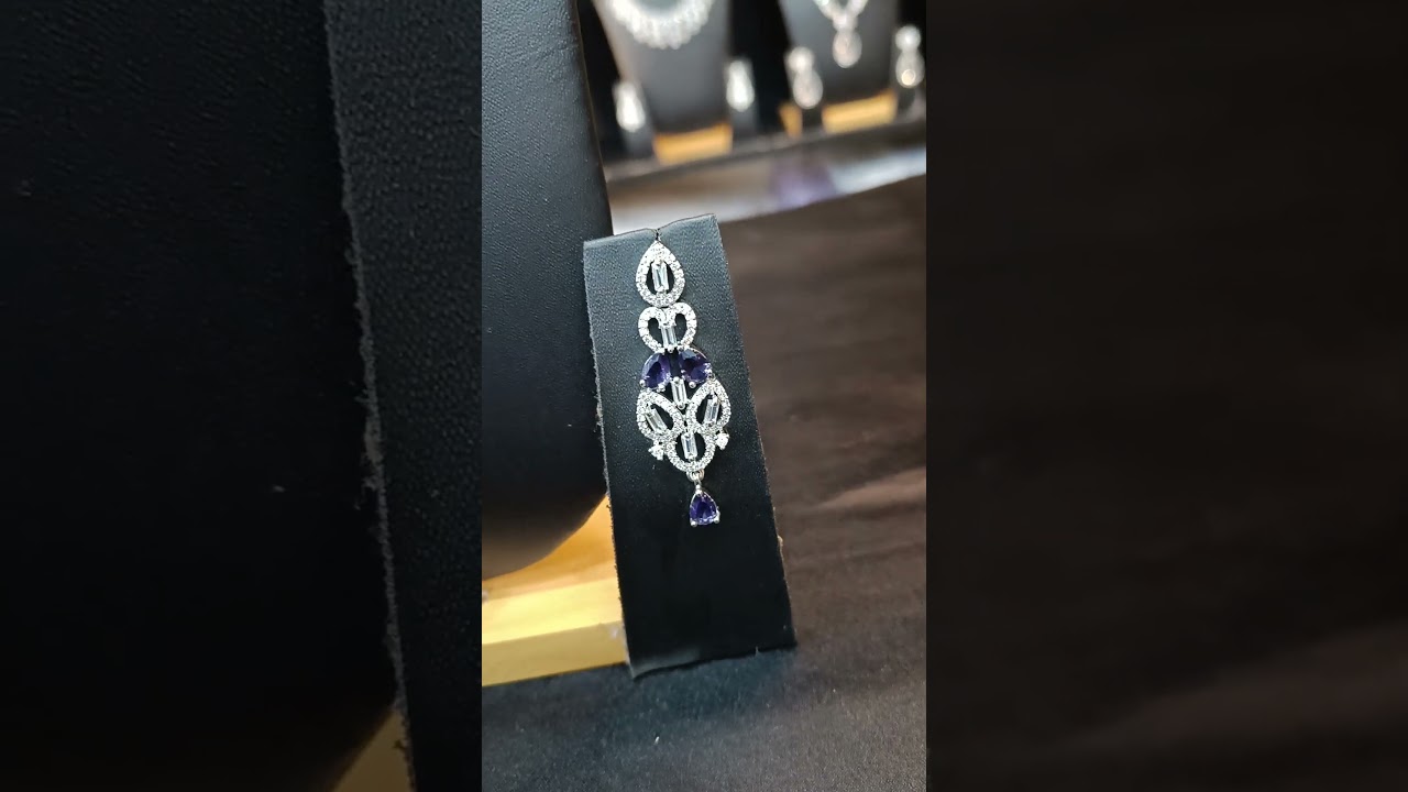 shine with Timeless grace elegant AD Stone necklace and earrings✨