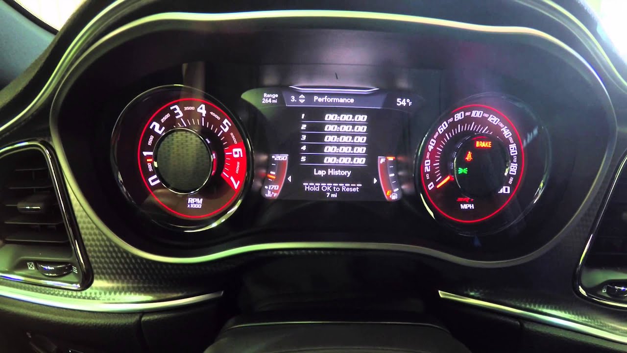 2015 Dodge Challenger SRT Hellcat MultiView Instrument Cluster Overview