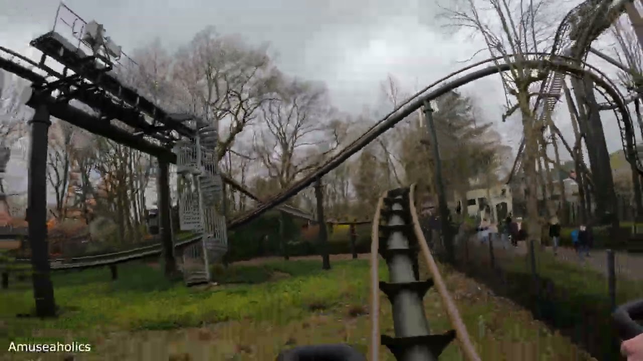 Nagabay 4K Front Row On Ride POV | Bobbejaanland | Amuseaholics