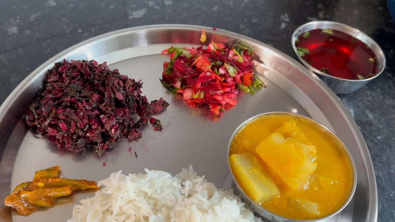 My Veg thali | My simple vegetarian lunch