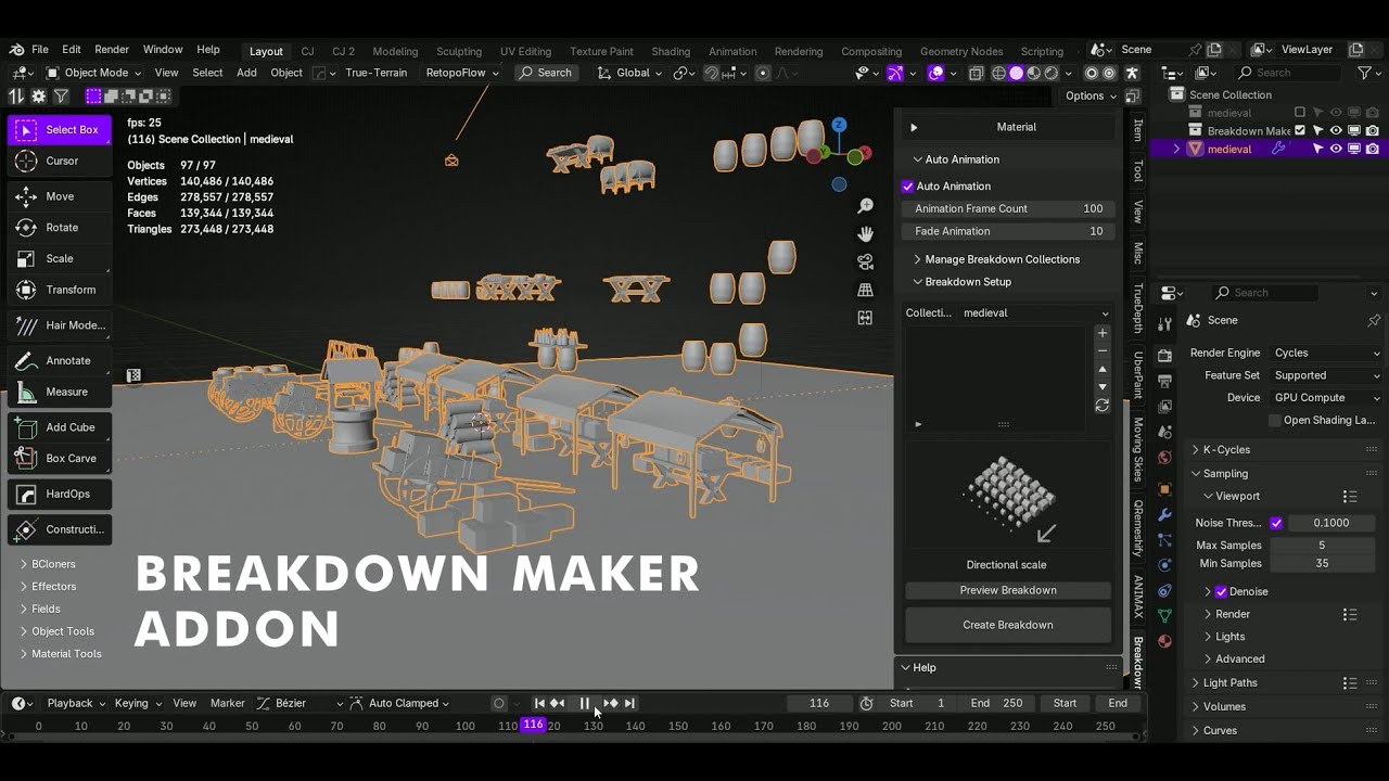 (Breakdown Maker) Blender Addon