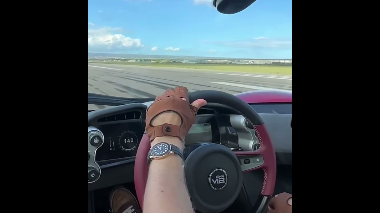 GMA T.50 on board acceleration 0-274 kph 