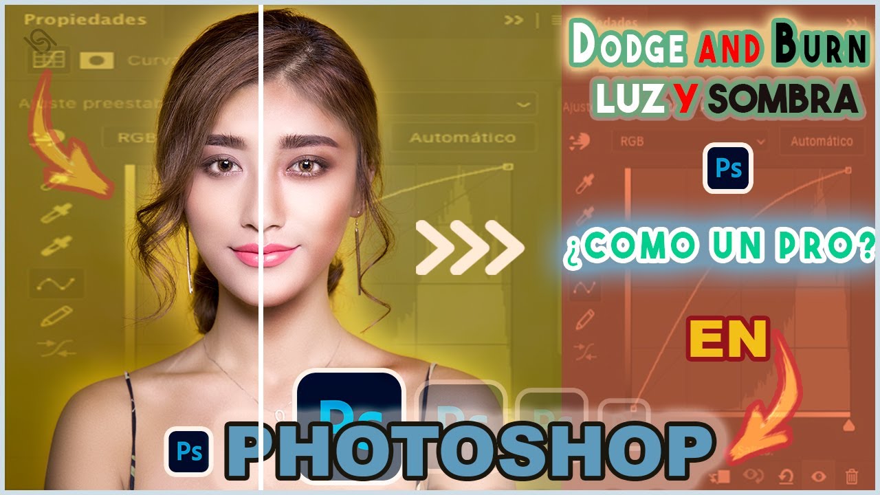 🔴 Dodge And Burn/Técnica Definitiva En Photoshop/Profesional /Luz y Sombra/Volumen/Tutorial 🔴