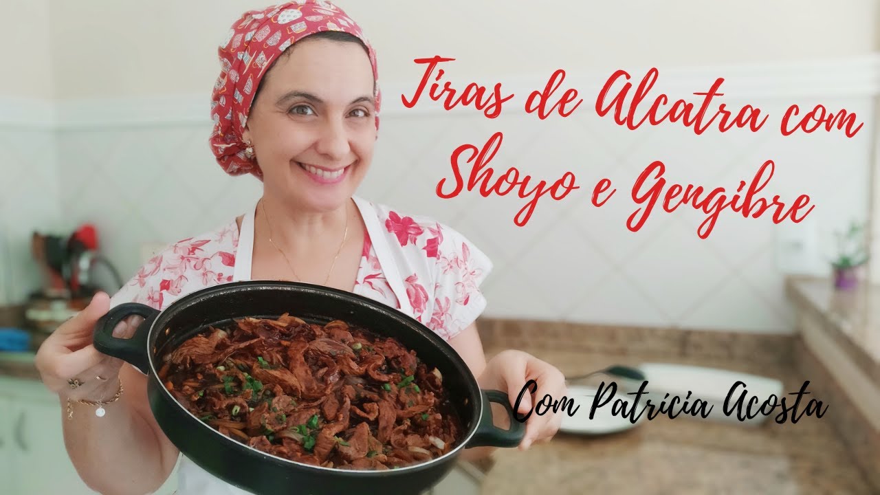 TIRAS DE ALCATRA COM SHOYO E GENGIBRE #umadelícia #saboroso