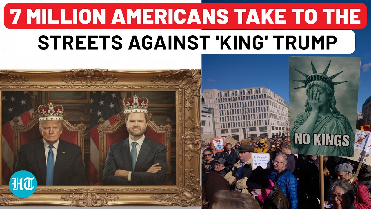 Trump Faces Historic Uprising: 'No Kings' Rallies Draw Millions In Biggest Day Of Protest Ever In US