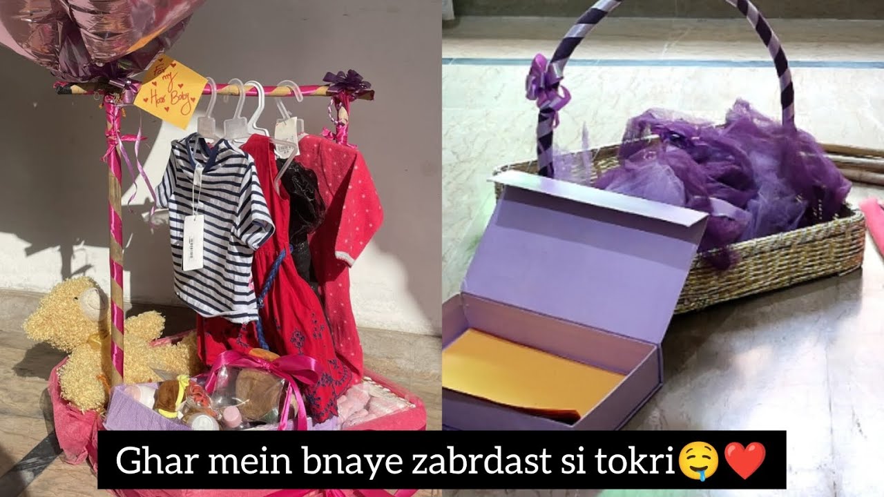 I made a new trendy gift basket from an old basket at home🤤 unique gift basket 💡