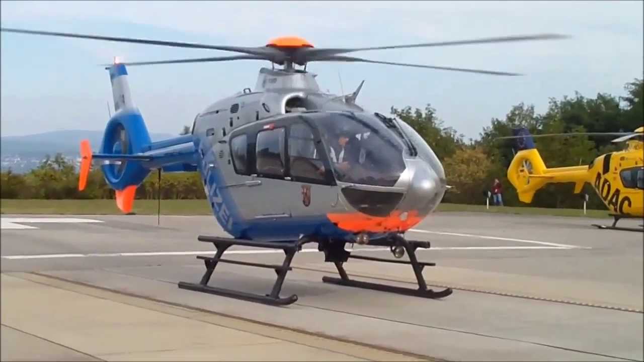 40 Jahre Luftrettung Koblenz - Start Sperber 1 (D-HRPA) am Bwzk Koblenz