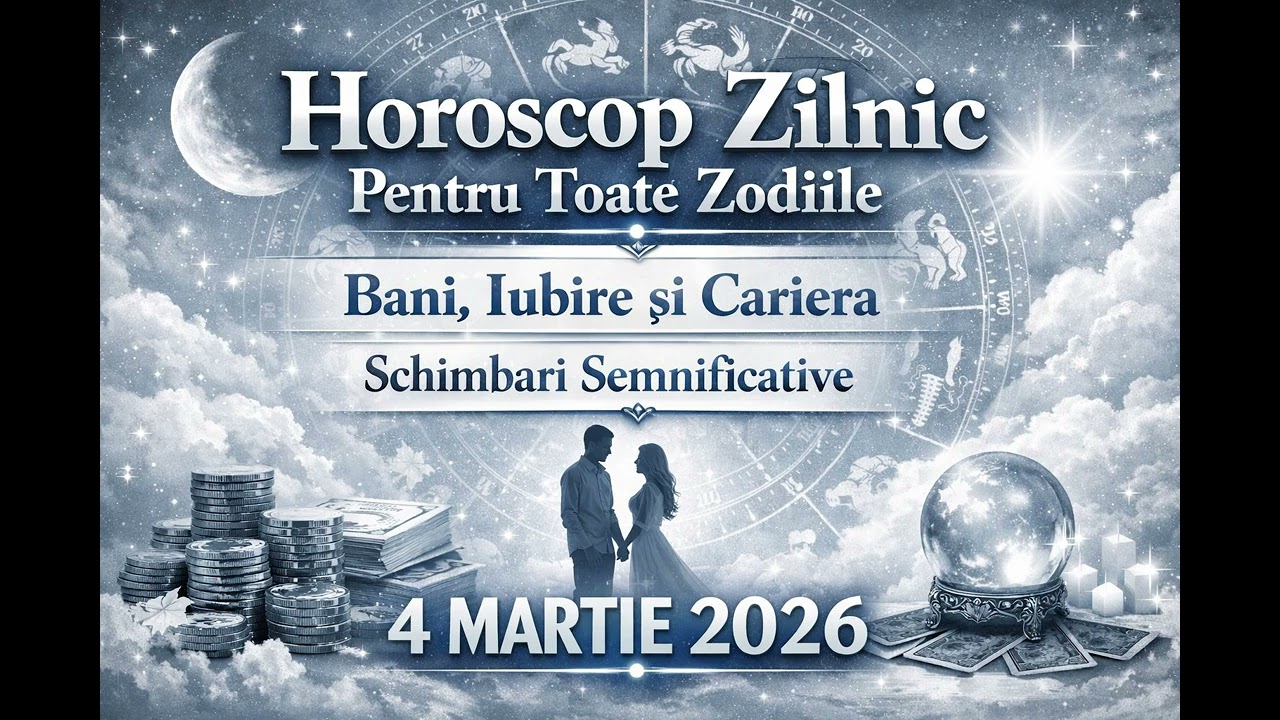 Horoscop Zilnic 4 MARTIE 2026-Bani, Iubire si Cariera-Schimbari Semnificative