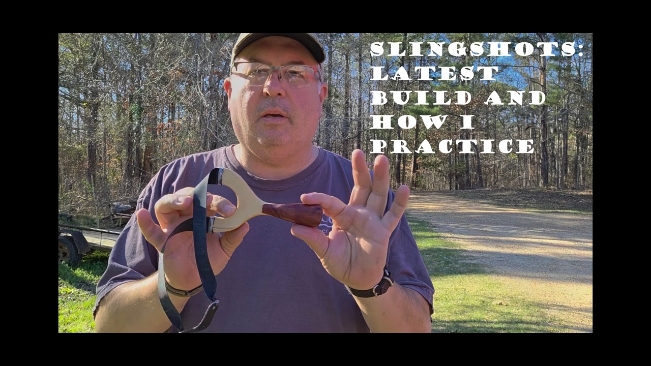 Slingshots: Latest Build and How I practice to get back on target. Paper does not lie.
