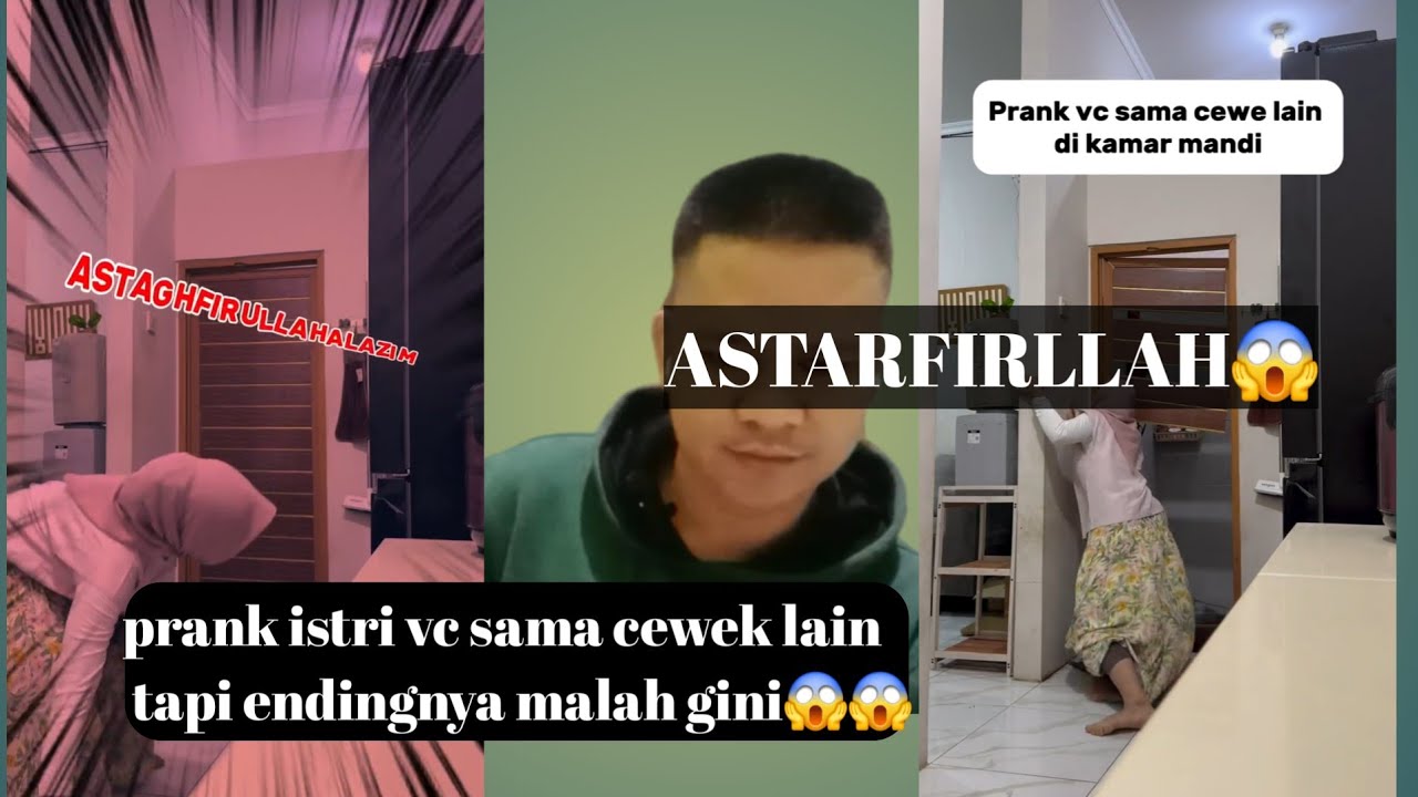 Prank vc sama cewek lain di kamar mandi tapi endingnya kekgini😱😱
