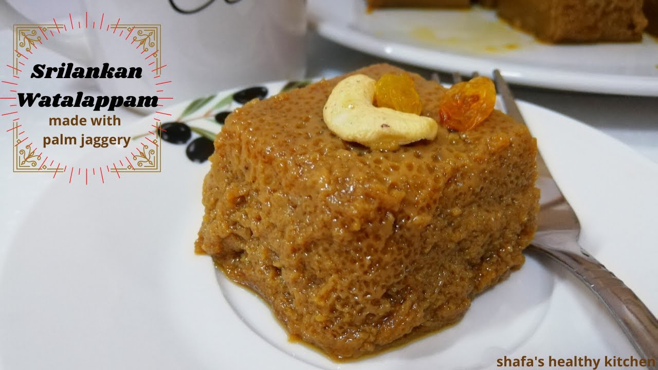 Srilankan Watalappam Recipe | Palm Jaggery Watalappam easy method | கருப்பட்டி வட்டிலப்பம்| වටලප්පන්