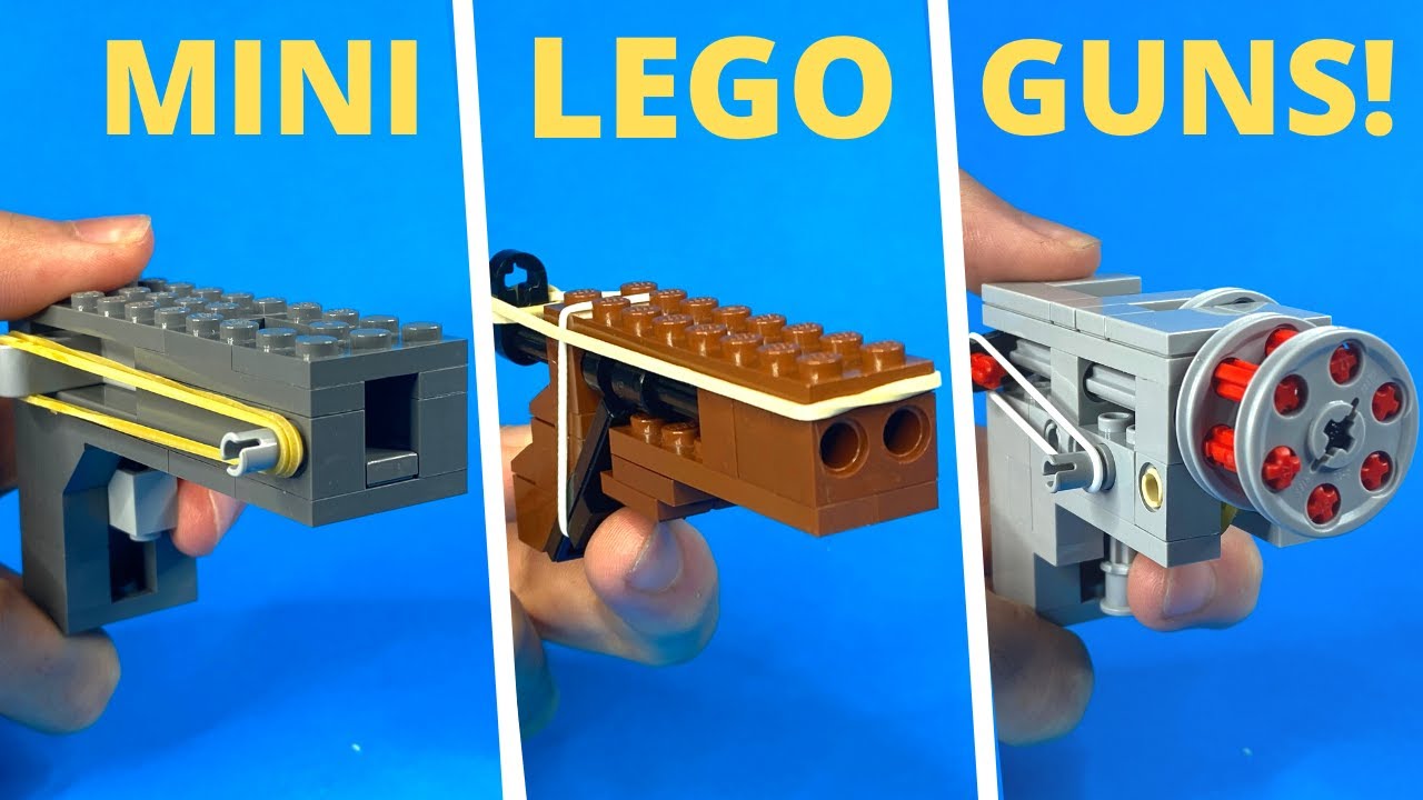 Как сделать 3 ПРОСТЫХ пистолета из Lego!! (часть 3)