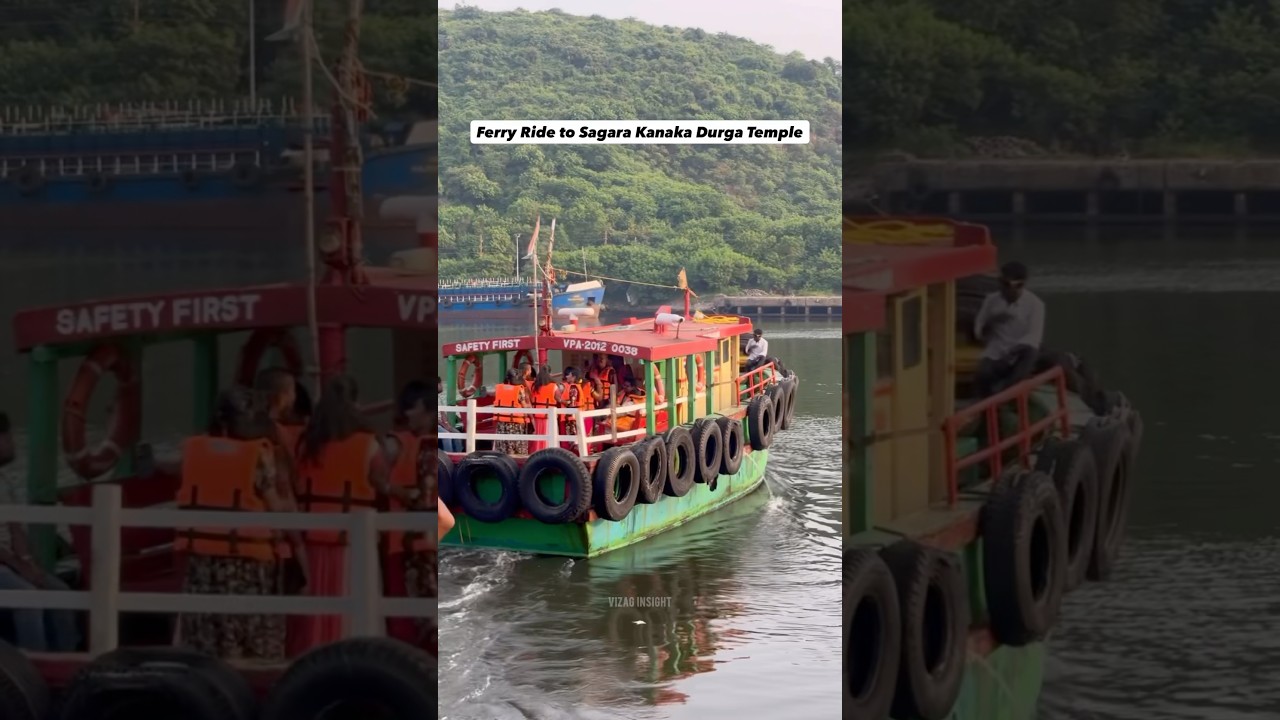🚨 Boat Ride to Sagara Kanaka Durga Temple 🙏 