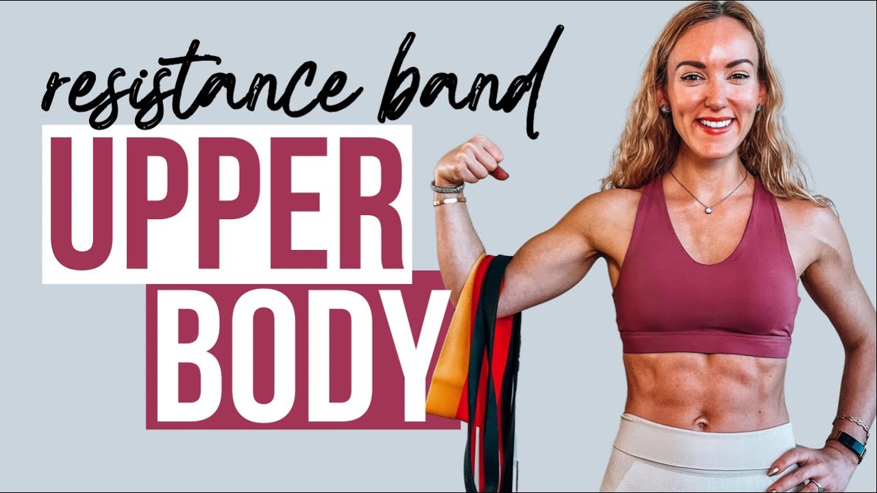 40 Min Resistance Band Upper Body Workout At Home | 2 x 20 Min No Repeat Supersets