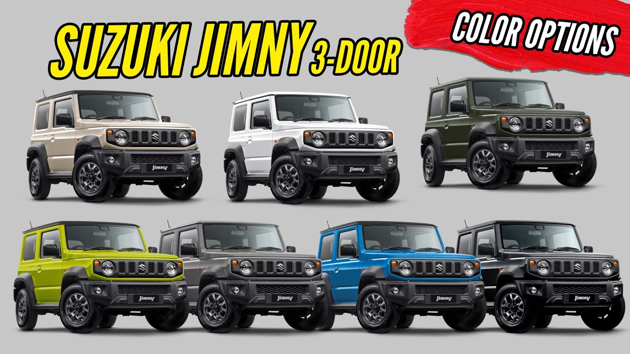 2025 Suzuki Jimny 3-Door (AU-Spec) - All Color Options Explained | AUTOBICS