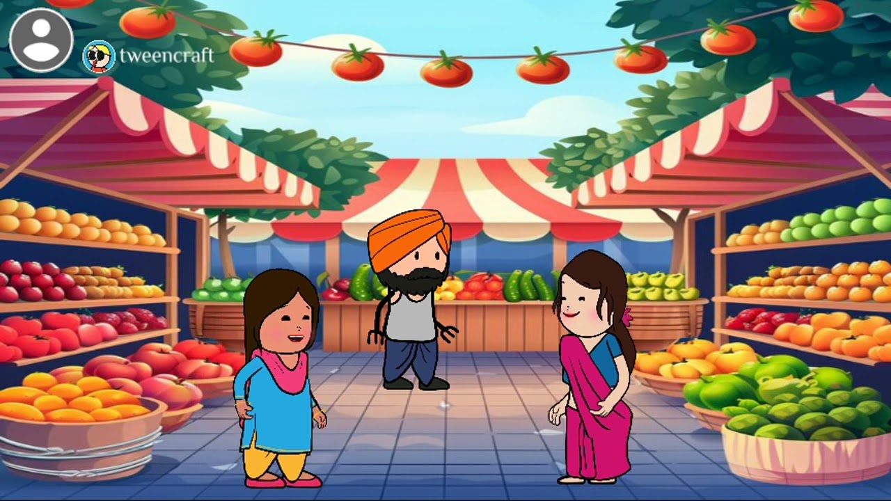 चम्पा और कल्लो को देखकर बाजार में हुई लड़ाई 🤣😅 |दुकान वाले का फटा सिर 😂🤯 | सेब वाला 🤪 | #viral #news