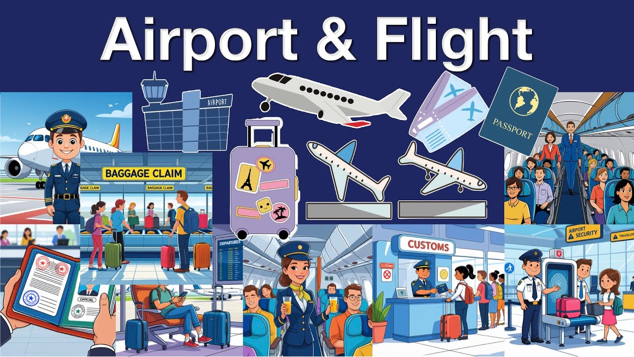 Словарь терминов, связанных с аэропортами и авиаперелетами, для начинающих | Изучайте английский ...