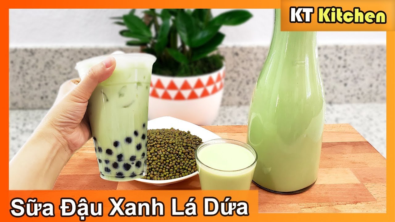 Cách Làm SỮA ĐẬU XANH LÁ DỨA Thơm Ngon - Màu Đẹp Tự Nhiên [ Công Thức Tiệm Trà Sữa ] ENGLISH CAPTION