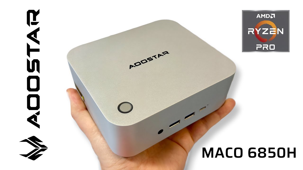 AOOSTAR MACO 6850H — Ryzen 7 PRO Mini PC Beast | Gaming, Creator & Desk Setup Test