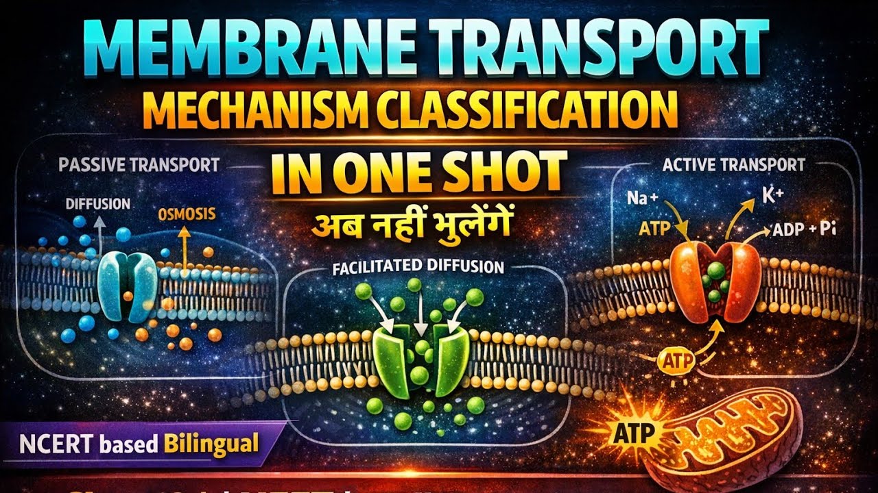 PART 2 Classification of Transport mechanism | Transport across membrane | Membrane transport 💯👩‍🏫