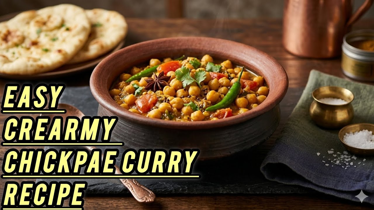 ​🥣 කඩල කරිය මේ විදිහට හදලා තියෙනවද? | Creamy Chickpea Curry Recipe Sinhala