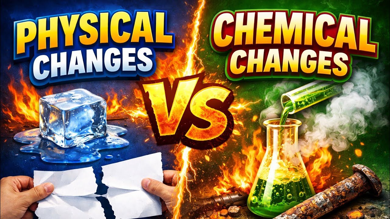 “Physical and Chemical Changes Explained | Science for Students class 6_8