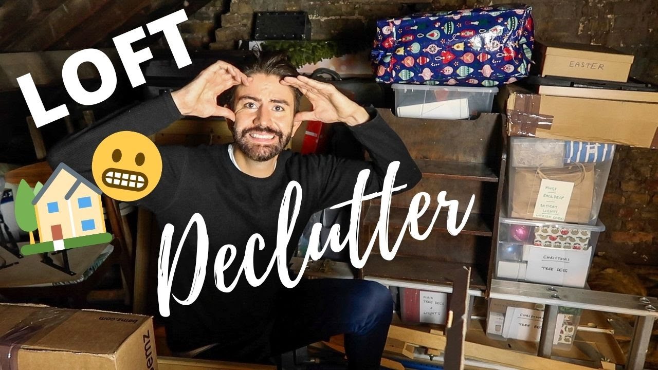 STARTING THE HUGE LOFT DECLUTTER! | AD | LOFT CONVERSION RENOVATION PROJECT UK |  MR CARRINGTON