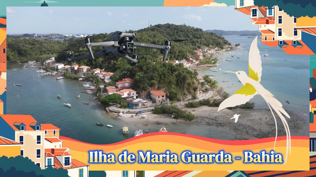 DESCUBRA o PARAÍSO na Ilha de Maria Guarda com um VOO de drone!