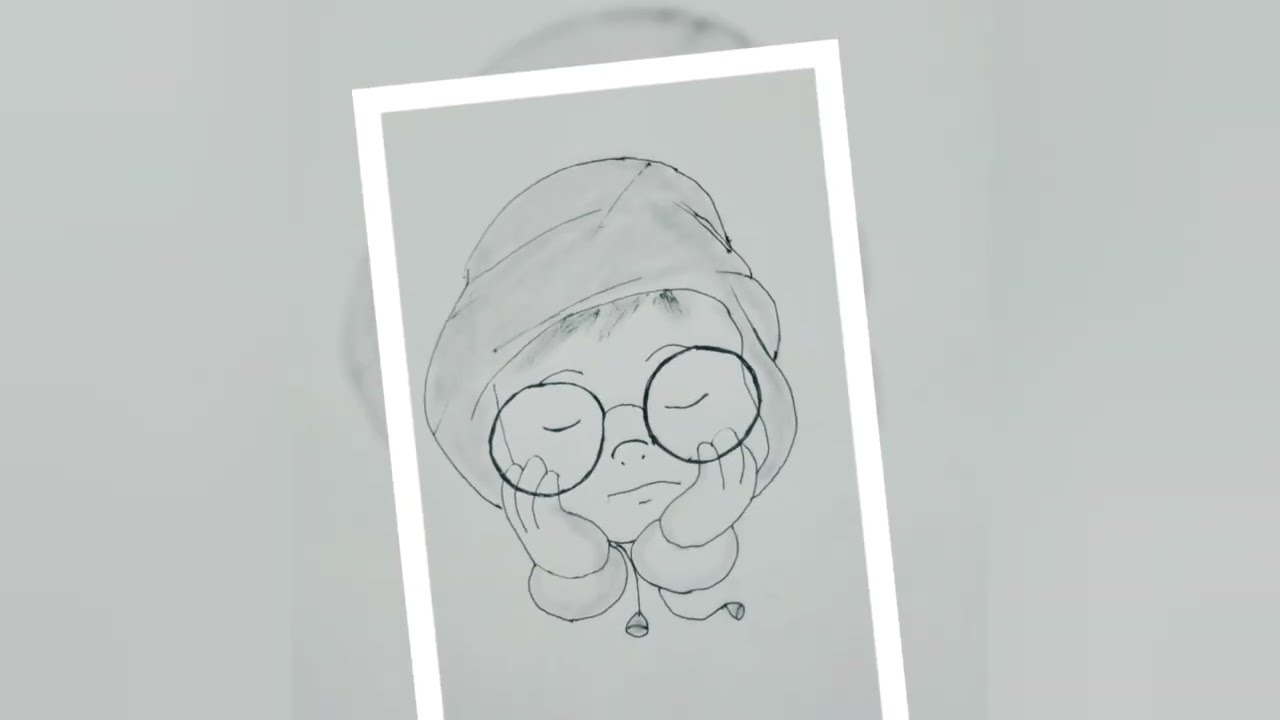 My Best Cute Character Sketch So Far!Simple Drawing: How I draw cute faces | Malik Drawing Academy 