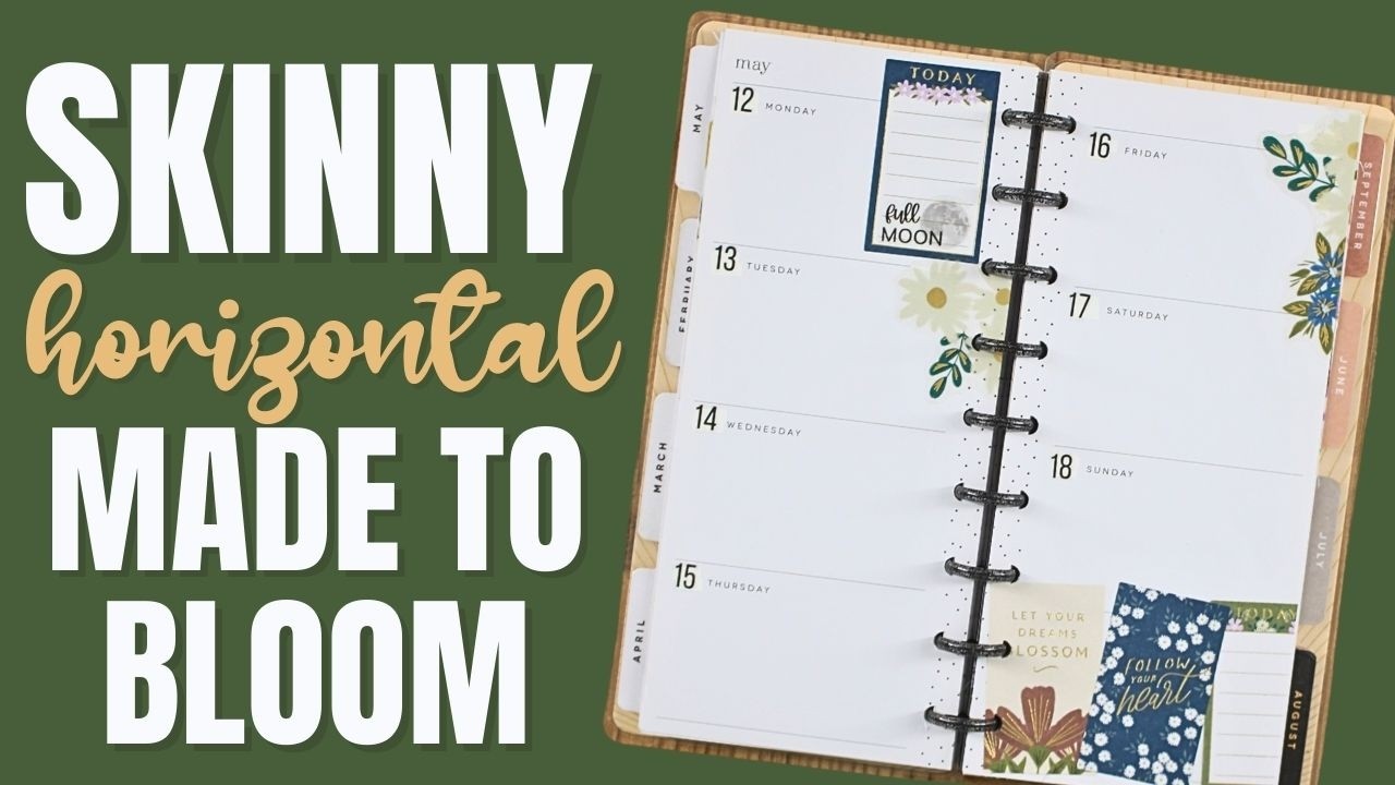 May Tarot Journal Faith Planner SetUp Made to Bloom - Happy Planner Skinny Classic