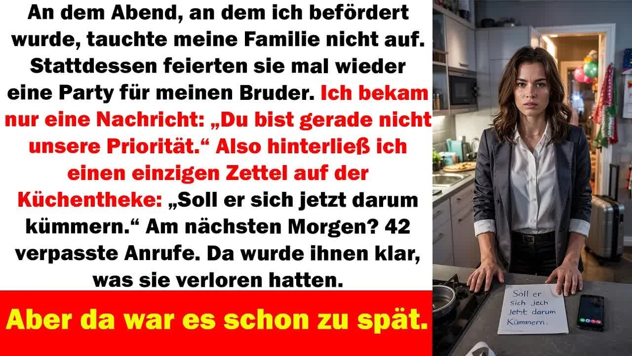 „Du bist nicht unsere Priorität,“ stand in ihrer Nachricht – also ließ ich nur einen Zettel zurück.