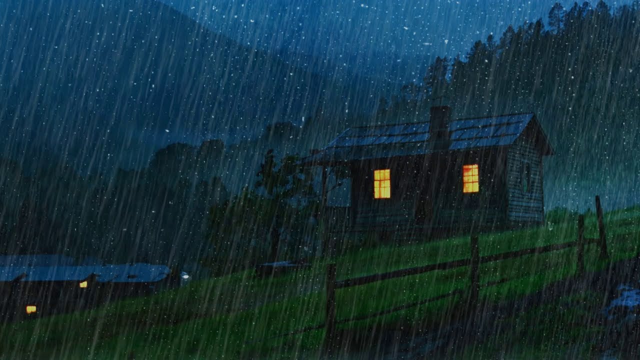 Rain Sound For Sleep 💤 99% Instantly Fall Asleep With Heavy Rain Sound | Beat Insomnia In 3 minutes😴