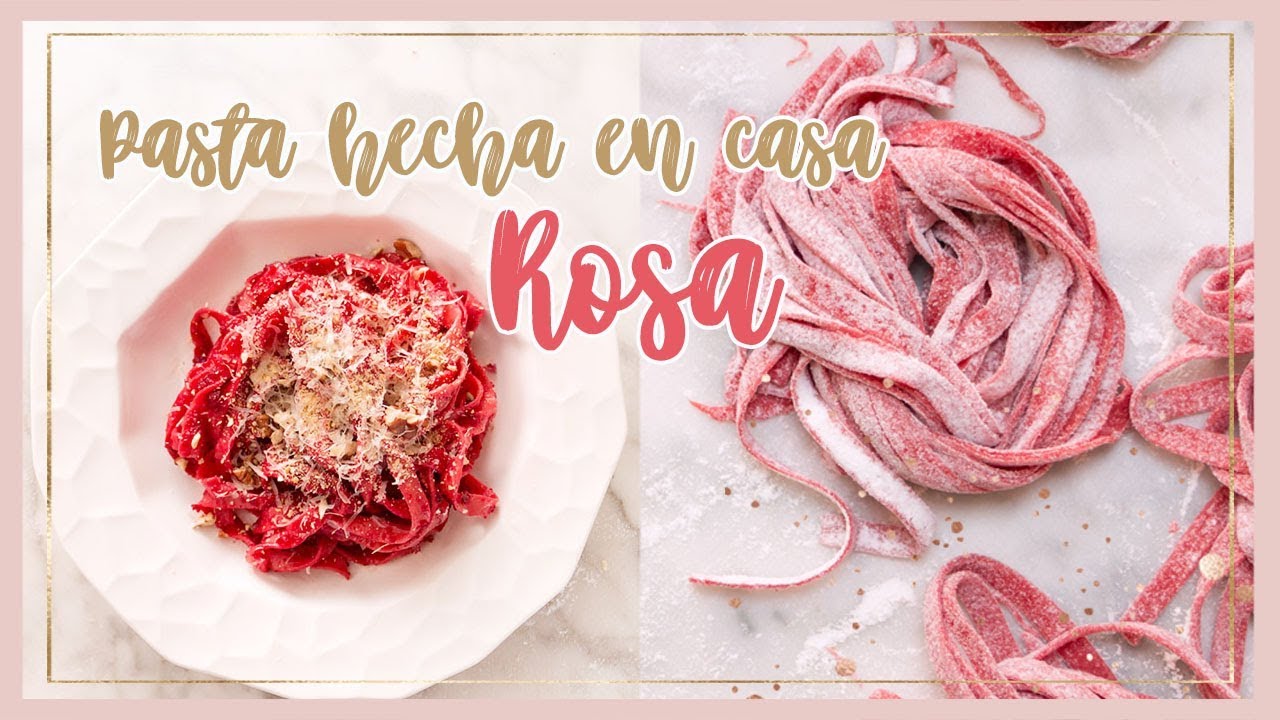Pasta hecha en casa Rosa-Pasta de Betabel| Chokolat Pimienta ♥