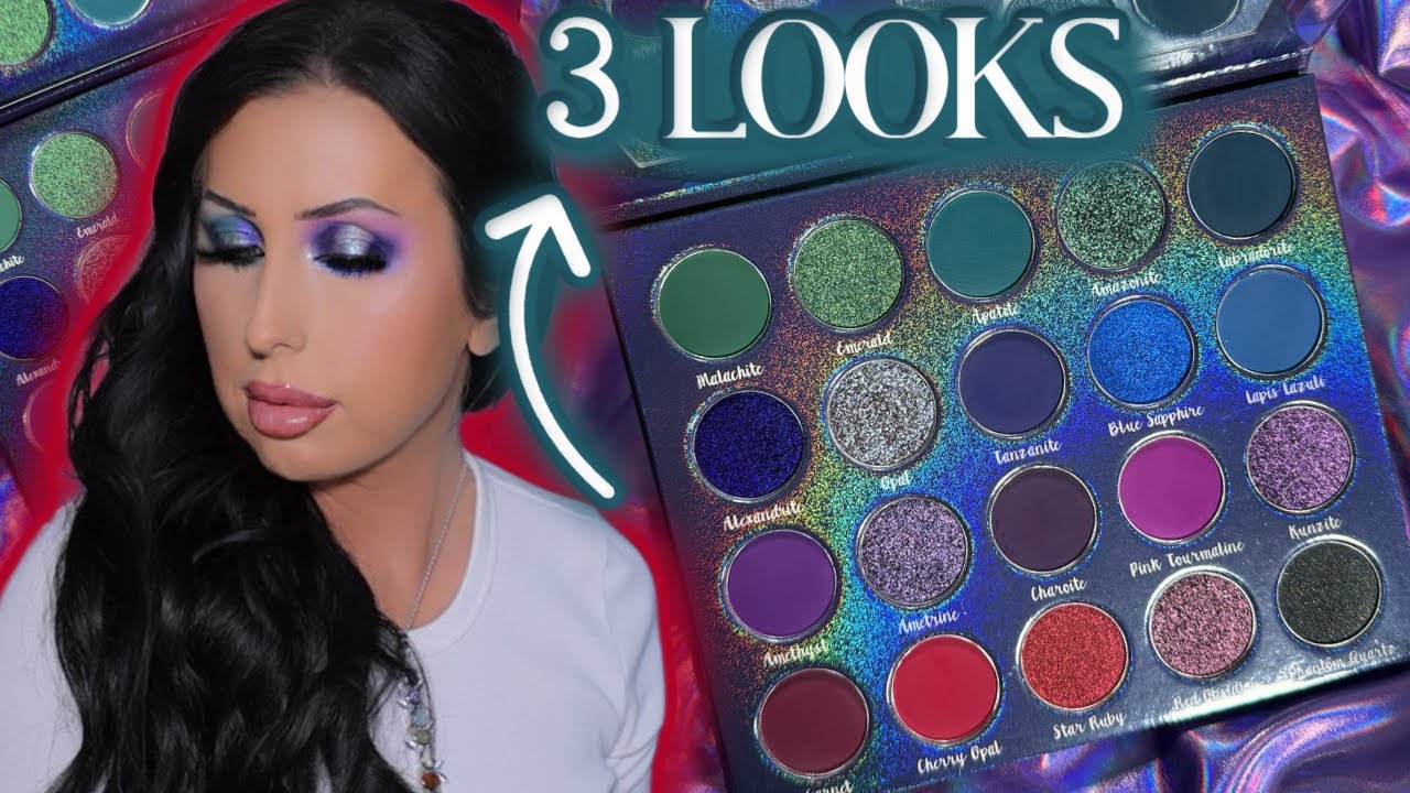 BELLA BEAUTE BAR BEJEWELED PALETTE | 3 LOOKS + SWATCHES