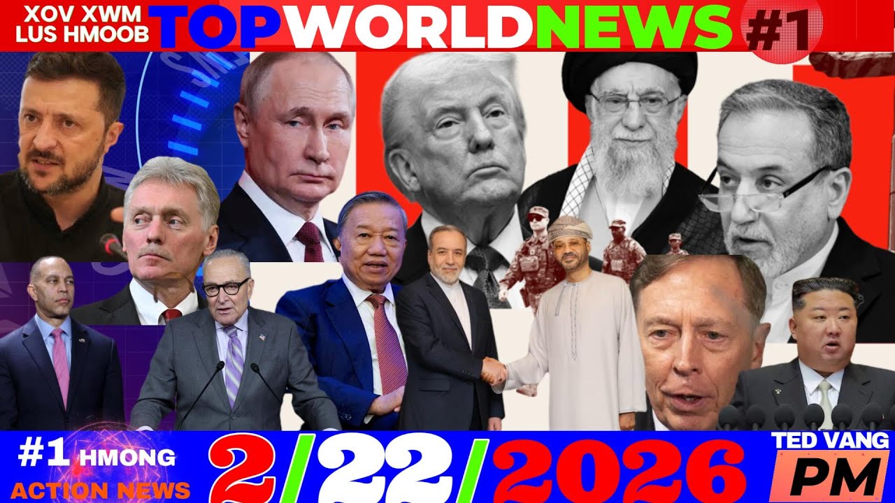 2/22/2026 (PM)🎯ZELENSKY: PUTIN TWB PIB WW3, IRAN NPAJ ROG NROG TRUMP, NKOREA, TRUMP $2000, USA-ASIA