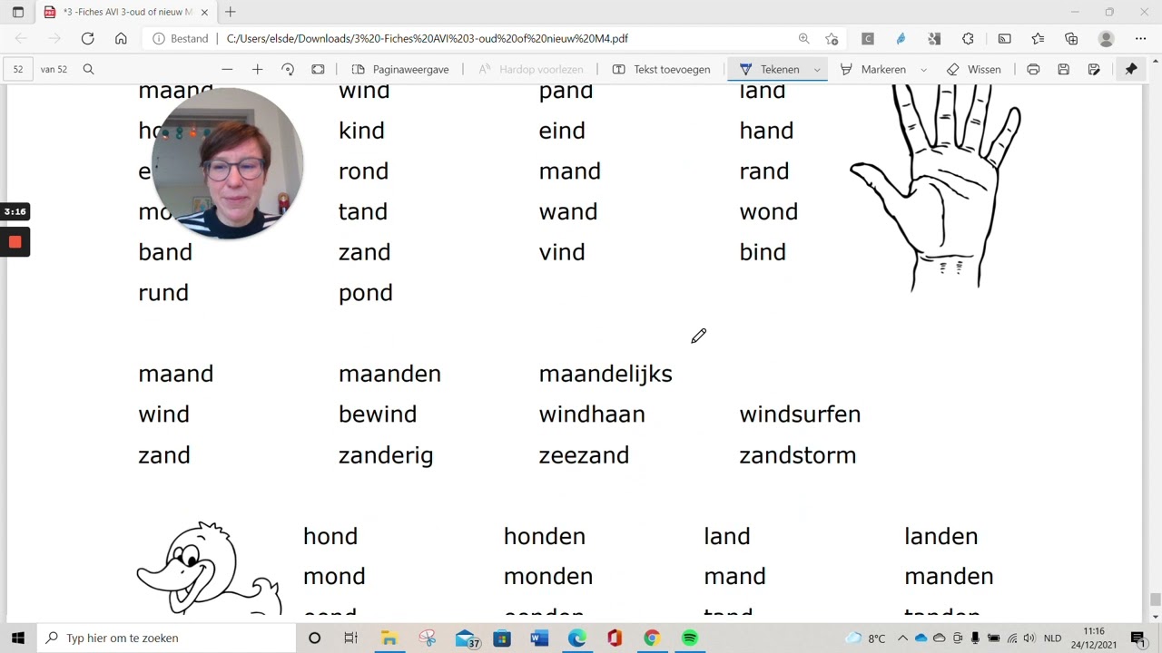 AVI 3 (M4) blz. 52 - Woorden op -nd