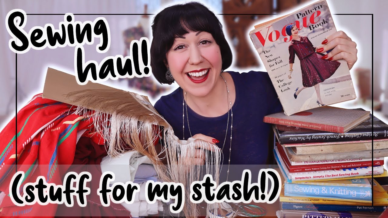 Thrifted treasures I've found for my sewing stash of late! (there's some real gems in here!)