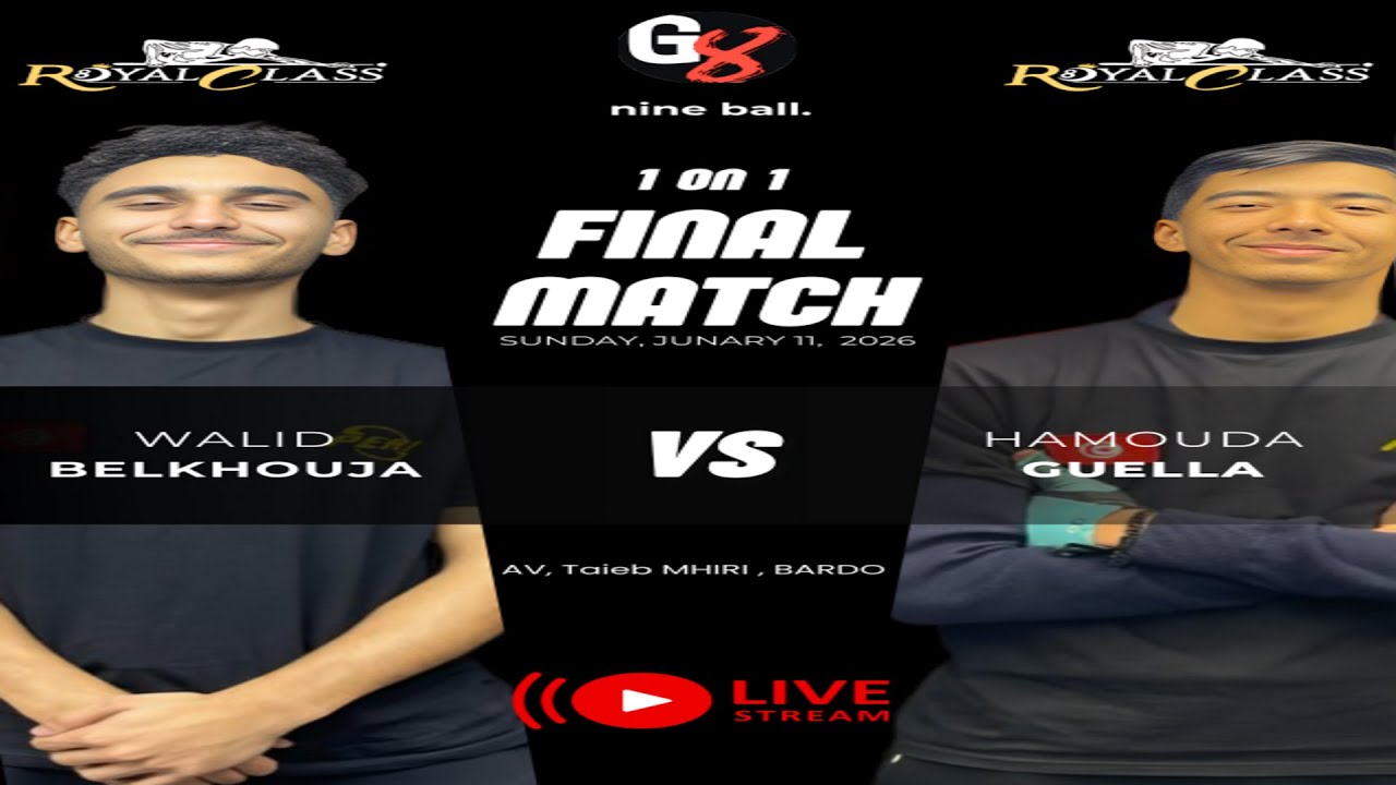 AMATEUR TOURNAMENT | FINAL | walid BELKHOUJA VS hamouda GUELLA