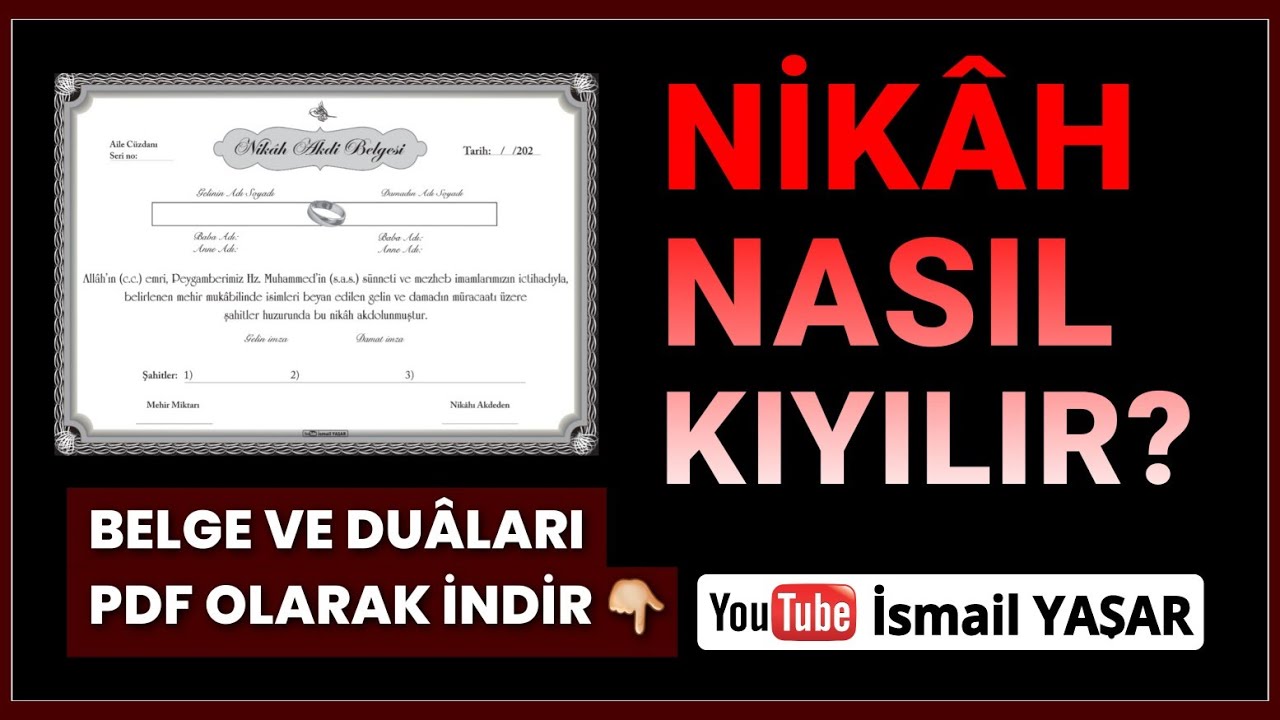 NİKAH NASIL KIYILIR? | Nikâh Duaları indir!