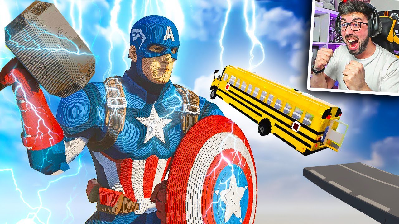COCHES vs CAPITAN AMERICA 💥 | Teardown Mods