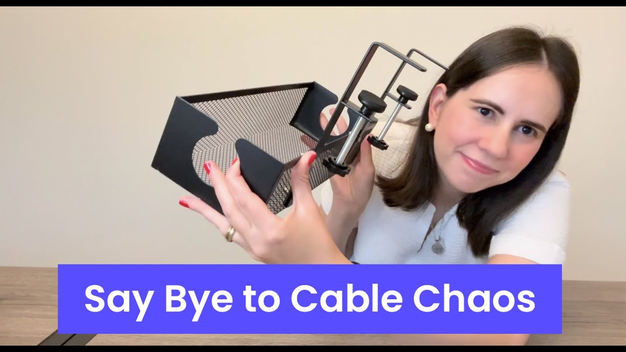 Clamp, Tighten, Done! Under Desk Cable Fix