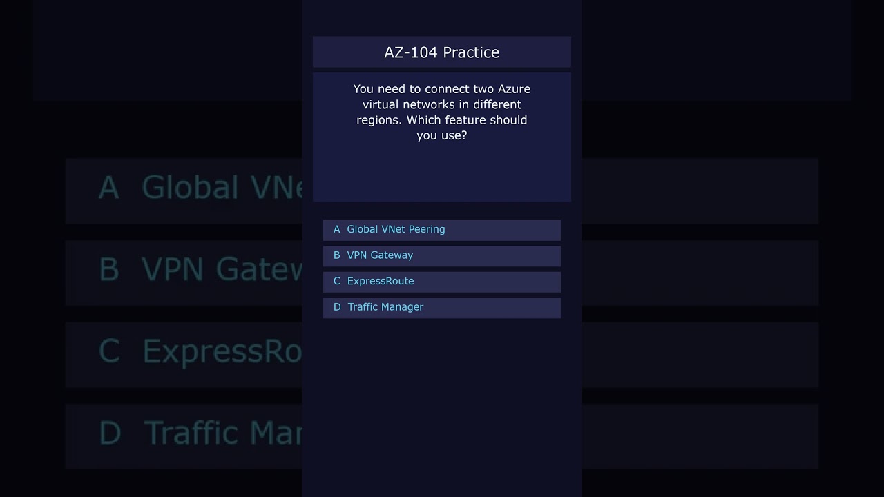 AZ-104: VNet Peering