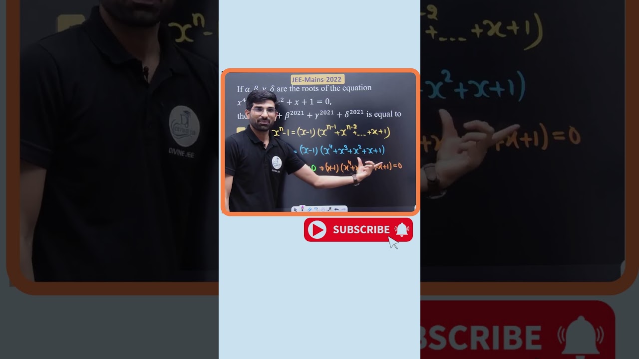 🔥 JEE Mains Quadratic Equation PYQ: A Must-Know Question! 📚✨#jeemains #jee #jeemaths #iitjee