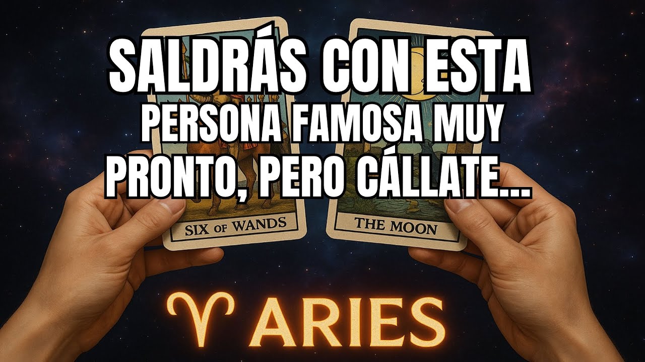 ARIES♈️Saldrás con esta persona famosa muy pronto, pero cállate... #tarot